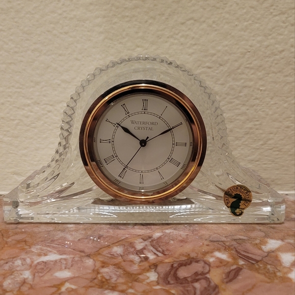 Waterford Crystal Wall Decor Waterford Mantle Desk Clock Like New